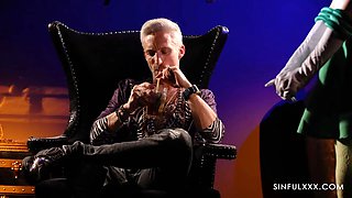 SinfulXXX Voyeur Anna de Ville is waiting to get fuck by Lutro and Ebony Samantha Cruuz