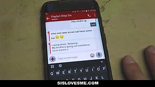 Sislovesme - Silly Step Sis Peyton Robbie Always Falls for Dick