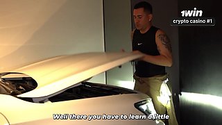 Mechanic has no shame and fucks his customer in her husband's car! - Lina Henao & Jean Paul - Lina henao