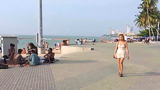 Chubby Thai amateur teen hooker POV sex