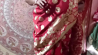 Saree Dropping Solo - SFW