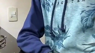 Fucking Her Pussy in the Kitchen While Stepdaddy's Away