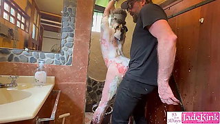 Sub Wife Bdsm Bondage Body Writing and Foam Humiliation