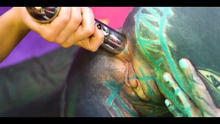 High Heeled Latex Lesbians Destroy Anal Holes with Metal Toy – Gaping ATP