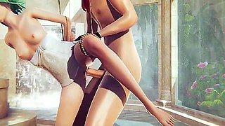 One Punch Man Hentai - Tatsumaki Hardsex In Spa - Japanese Asian Manga Anime Film Game Porn