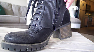 Was in My Boots All Day, Smelly Foot Worship POV!