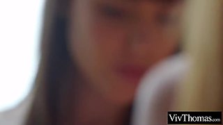 Teen 18+ Chicks Michelle H & Zoe Doll Are Trying Some Lesbian Sex