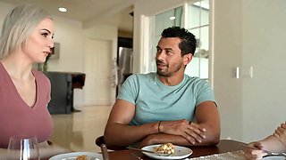 Blond besties Kenzie Taylor & lilly bell share Alex Jones’ monster shaft in insane three-way