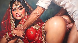 Husband takes his gorgeous wife from behind in a steamy session