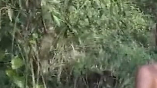 Outdoor foot licking