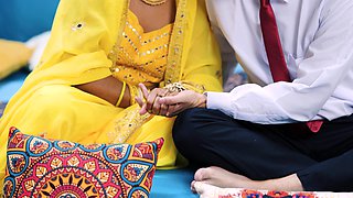 A busty Indian woman fucks
