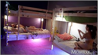 Mom Latina Au Pair Baby Joins Older Couple And BF