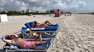 Tiffany Leiddi and Helene Boudreau Lure Each Other into Steamy Lesbian Temptation in Miami with Big-