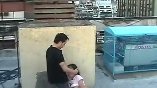 Latina couple watched by security cam!