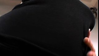Nasty brunette pornstar with big boobs