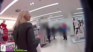 Czech Blonde Woman Buys The Clothes And Fucking - Mall Cuties