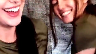 Horny Soldiers Live Stream Lesbian Ass Spanking, Big Natural Tits & Hairy Pussy Fingering