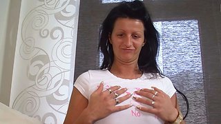 German woman next door tries first sex casting