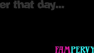 Redhead BBW teen Chloe Cooper wants some pleasure on her stepdads big dick