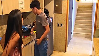 My Stepson Visits, Meets My New Husband And Realizes Hes A Total Idiot. So He Fucks Me Hard Right There In The Kitchen While He With Caylian Curtis, Lil Timy And Erick Kartman