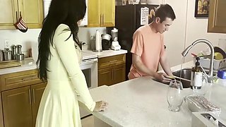 Stepmom Helps Stepson Tidy Up Blowjob 5 Min - Danny Cash And Aurelly Rebel