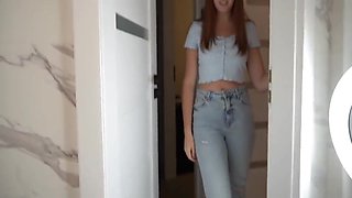 Stepsister Was Spotted Jerking Off To Her Panties And Getting A Good Blowjob While Her Parents Were Home. 9 Min