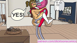 Everyone has fucked Eileen except Benson, He fucks her and cums inside. - regular show cartoon parody