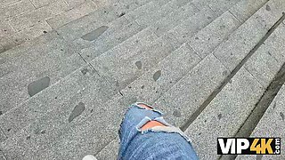 Vip4k. adorable blonde cheating on her bf for currency