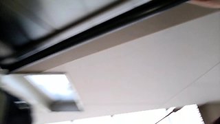 Amateur Jasmin stripping panties and masturbating