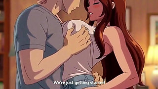 Stepbrother stepsister's dirty chat and seduce for fucking