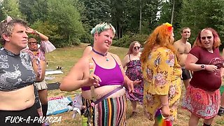 Lesbian Outdoor Orgy on Stage - Fuck-A-Palooza Festival Squirting Show