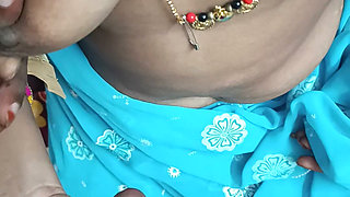 Desi Indian Hot Stepmom and Stepson Real Fucking Telugu Voice Pussy