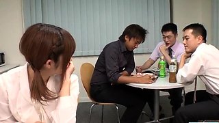 Yumi Maeda starts having sex at work with her colleagues
