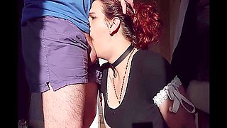 Sunday Cock Worship - Adorable Trans Wife Worships Her Husbands Cock 13 Min