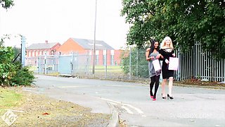 Busty Ebony Babe Catches Flat Mate Sniffing Her Panties And Sucks Him Off