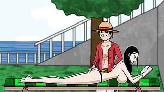 One Slice of Lust (One Piece) Part 3 Nico Robin Naked Body taking Sun By LoveSkySan