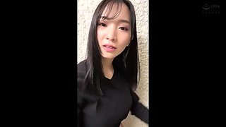 Asian Girl Removes Pink Panties And Toys With Dildo