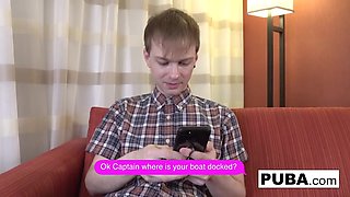 Busty Teenage Step Sister Loves Getting a Show at Her Step Brothers Hard Cock