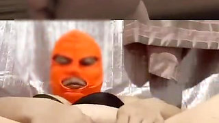 Wife watching my video, while she does solo