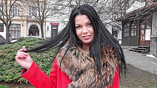 Sofia Like gets her shaved pussy railed doggystyle