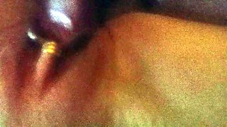 Clit with gold ring POV deep pussy fuck