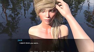 Intense romantic kissing in episode two with a light-haired virgin