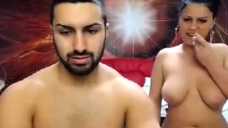 Hot Amateur Couple's Rough Sex Session on Webcam