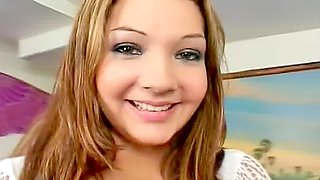 Teen doing casting with raw cock