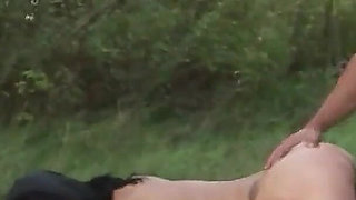 Slutty milf secretly fucked outdoor by step son and got cumshot