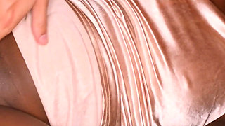 Indian Princess Kneels for Big White Dick