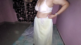 My stepsister is getting the bed ready for her husband.