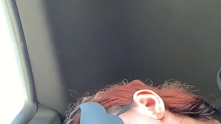 I Fuck the Uber Driver, I Masturbate Inside His Car, I Give Him a Delicious Blowjob and He Takes Me to the Hotel