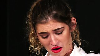 Office CFNM sluts giving BJ to pathetic