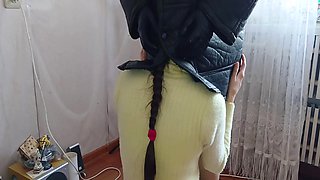 Steamy girl-on-girl action as schoolgirls IkaSmokS get caught by their teacher